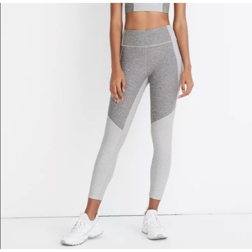 Outdoor Voices TechSweat Core 7/8 Athletic Leggings Medium Space Dye Grey Gym